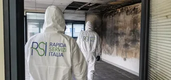 Bonifica post incendio in ufficio — Rapida Servizi Italia