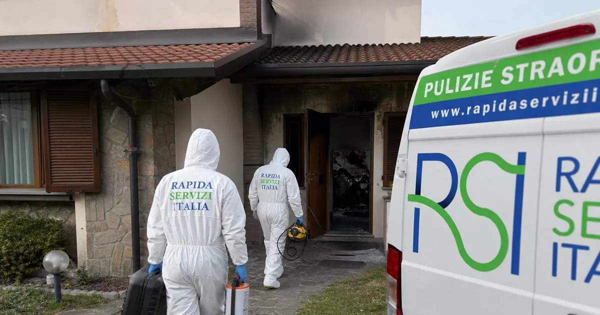 Pulizia post incendio in villa — Rapida Servizi Italia