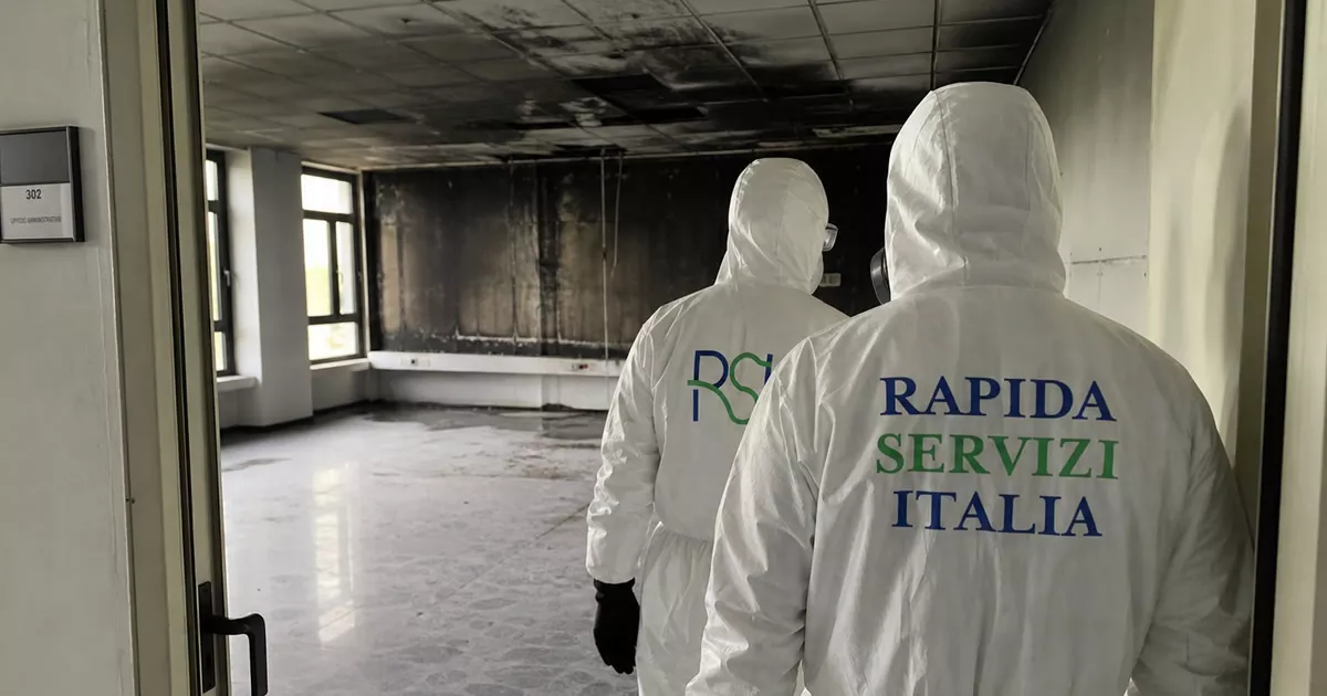 Pulizia post incendio a Belluno — Rapida Servizi Italia