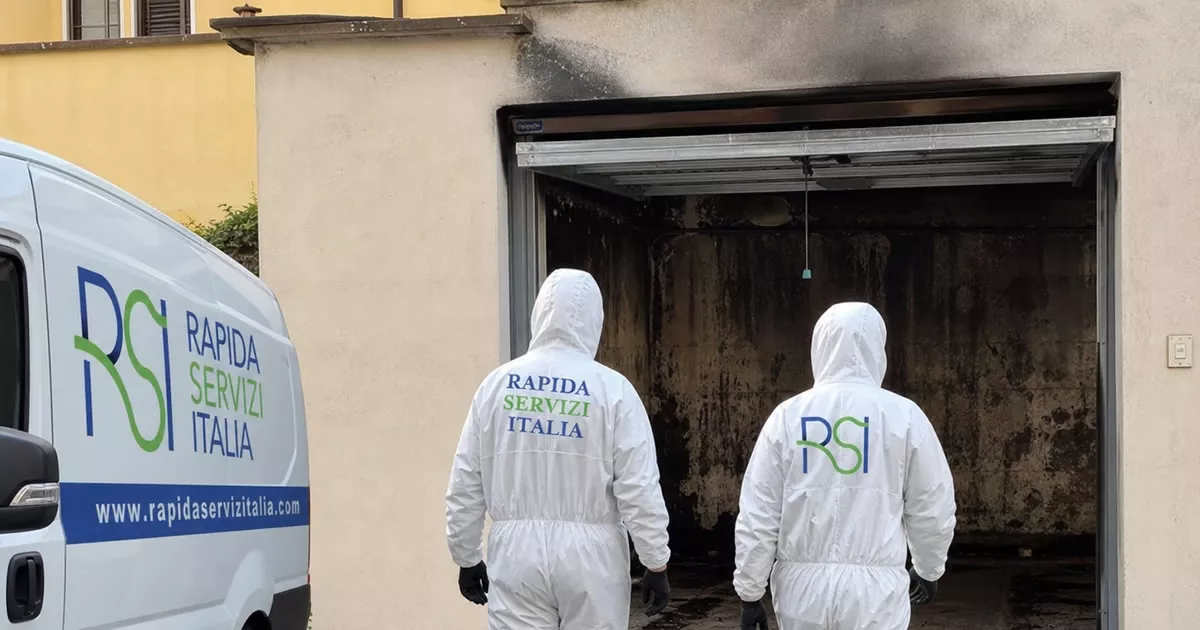 Pulizia post incendio a Biella — Rapida Servizi Italia
