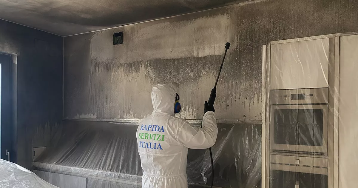 Pulizia post incendio a Ferrara — Rapida Servizi Italia