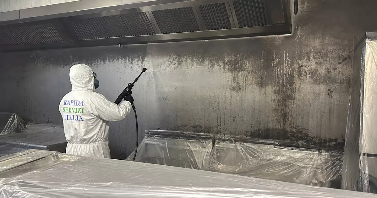 Pulizia post incendio a Firenze — Rapida Servizi Italia