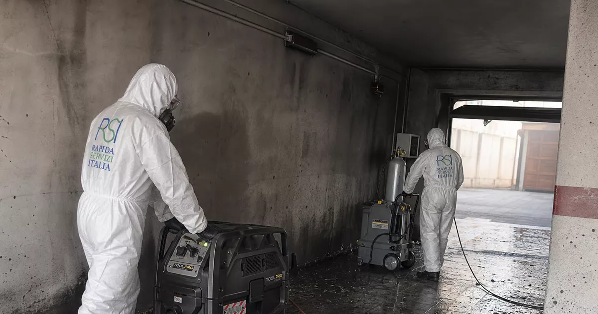 Pulizia post incendio a Forlì-Cesena — Rapida Servizi Italia