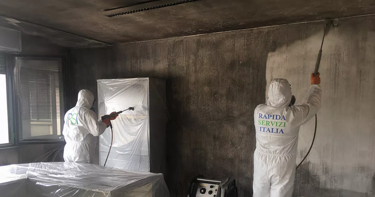 Pulizia post incendio alla Spezia — Rapida Servizi Italia