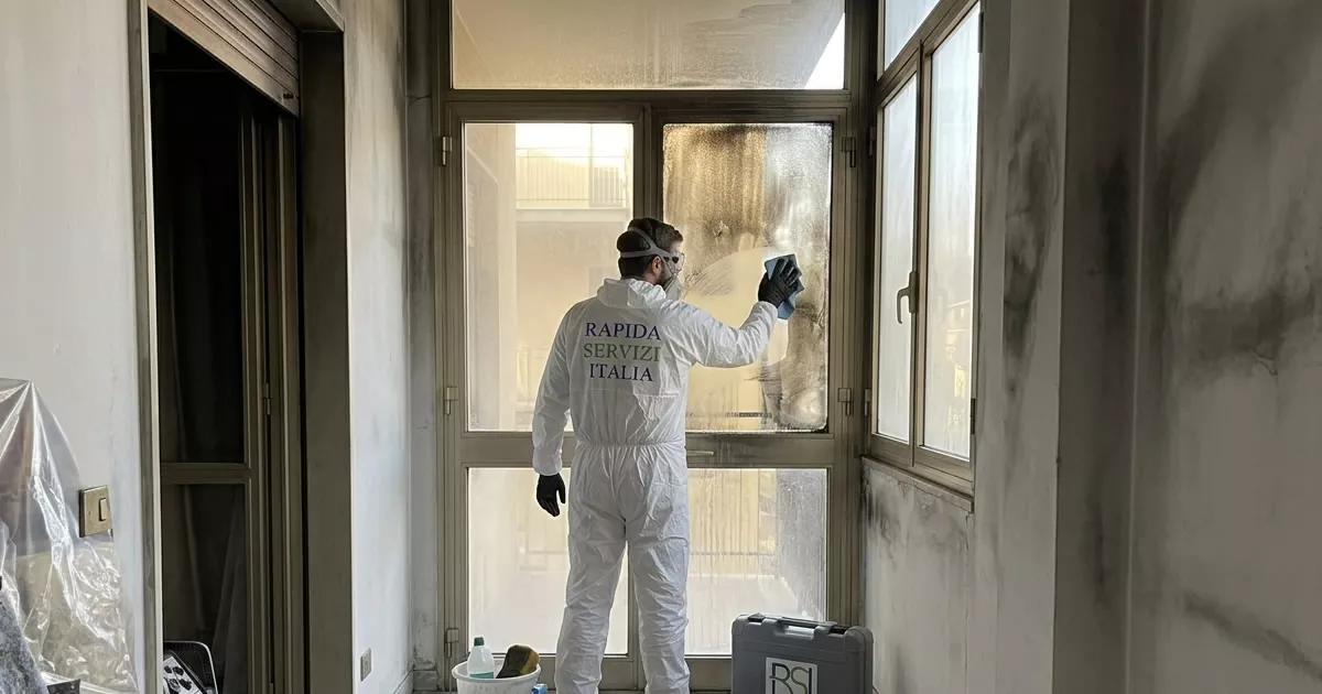 Pulizia post incendio a Mantova — Rapida Servizi Italia