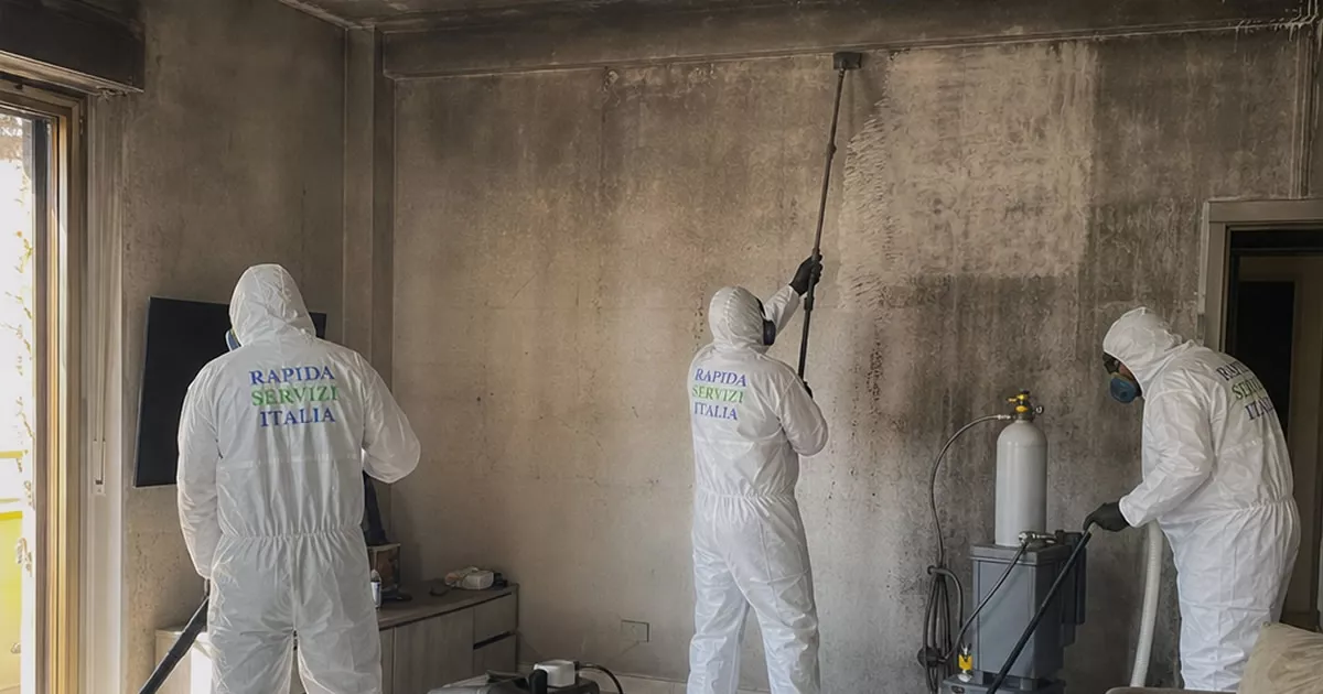 Pulizia post incendio a Modena — Rapida Servizi Italia