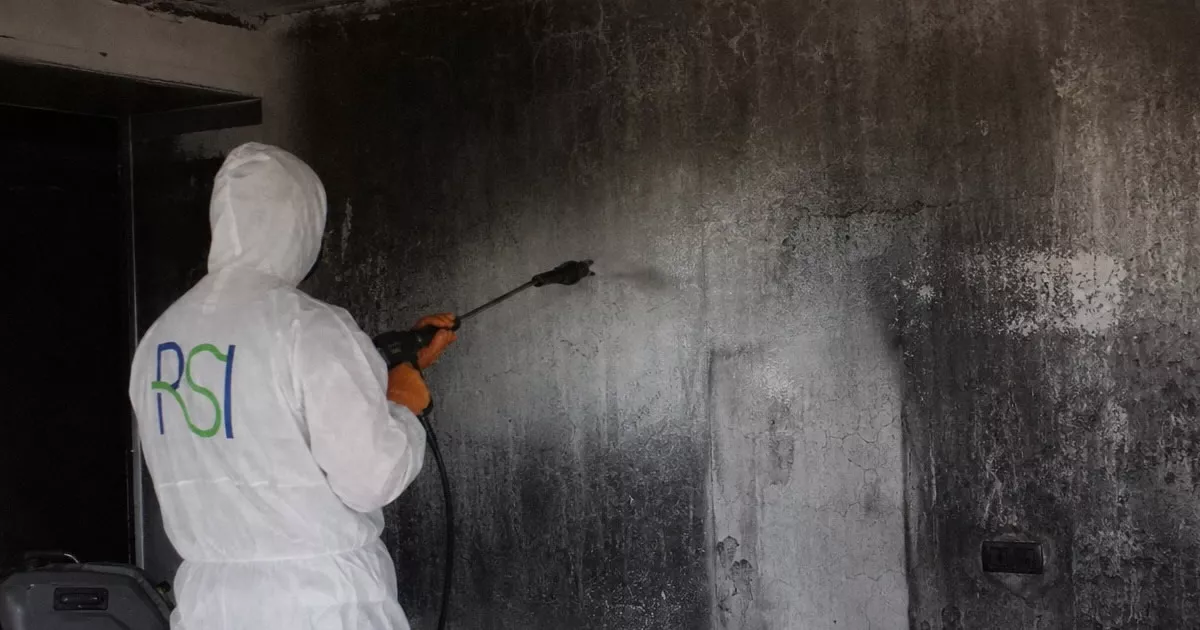 Pulizia post incendio a Oristano — Rapida Servizi Italia
