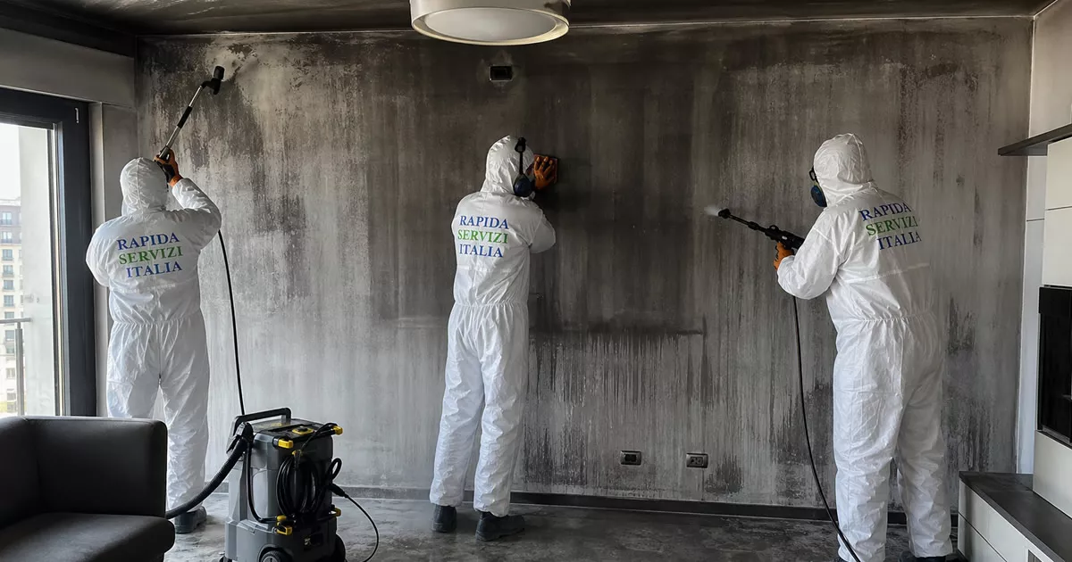 Pulizia post incendio a Parma — Rapida Servizi Italia
