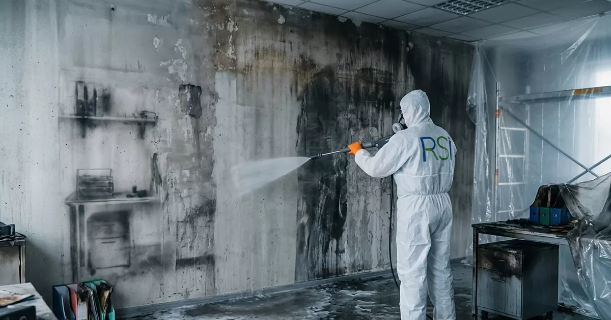 Pulizia post incendio a Pescara — Rapida Servizi Italia
