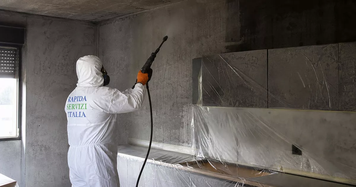 Pulizia post incendio a Piacenza — Rapida Servizi Italia