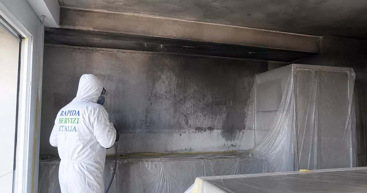 Pulizia post incendio a Prato — Rapida Servizi Italia