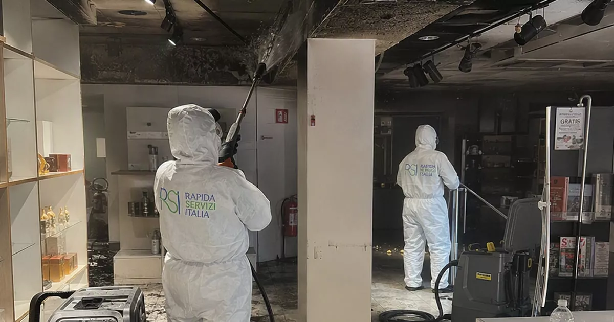 Pulizia post incendio a Rovigo — Rapida Servizi Italia