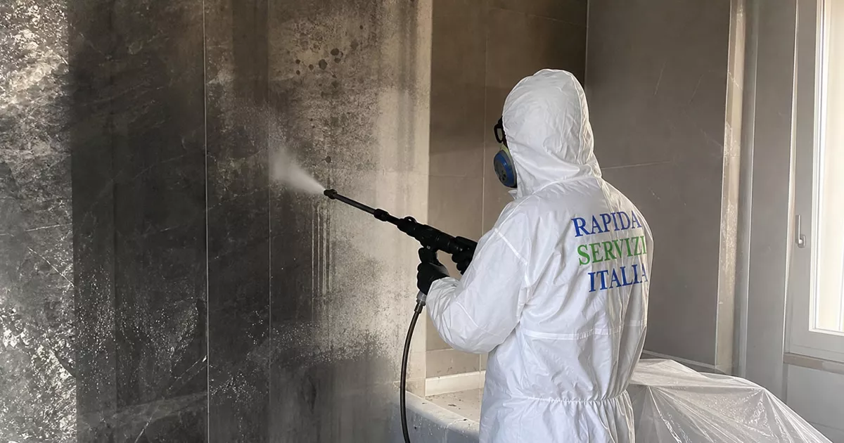 Pulizia post incendio a Salerno — Rapida Servizi Italia
