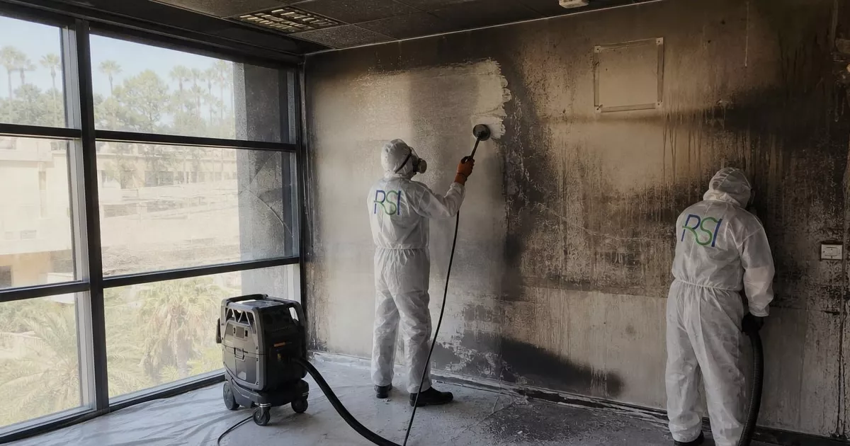 Pulizia post incendio a Sassari — Rapida Servizi Italia