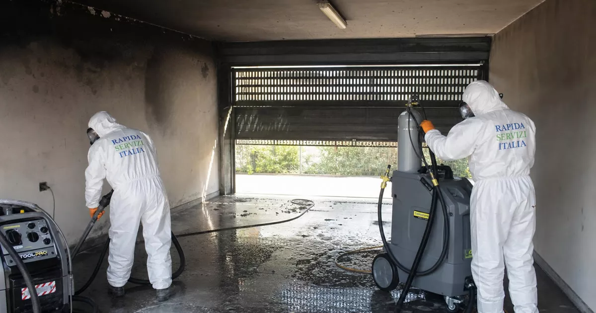 Pulizia post incendio a Trieste — Rapida Servizi Italia